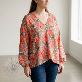 Pamuk VOILE Timi flowers