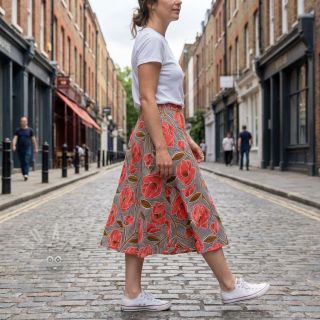 Pamuk VOILE Timi flowers