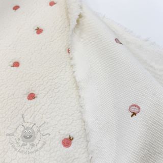 Tkanina za kapute TEDDY JACQUARD EMBROIDERY Patches