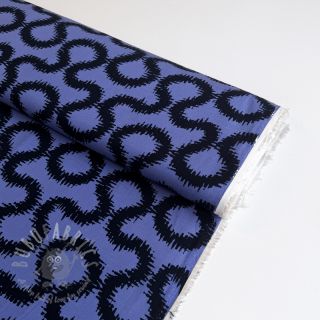 Viskoza STRETCH Abstract blue