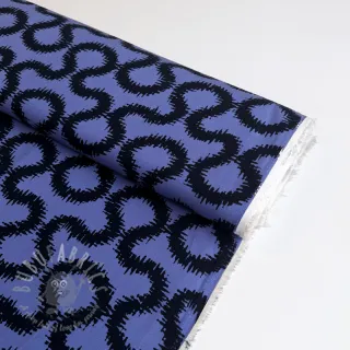 Viskoza STRETCH Abstract blue