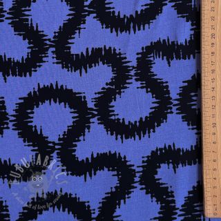 Viskoza STRETCH Abstract blue