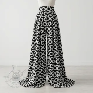 Viskoza STRETCH Abstract black