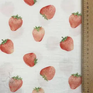 Tetra Tkanina/Muslin Strawberries digital print