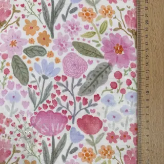 Tetra Tkanina/Muslin Flowers pink dream digital print