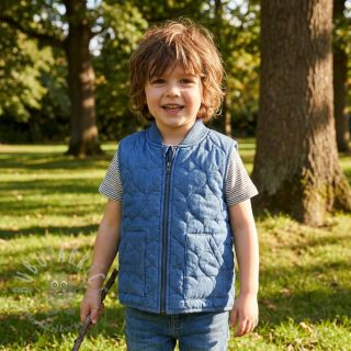 Prošivena tkanina DENIM Hearts