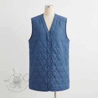 Prošivena tkanina DENIM Hearts