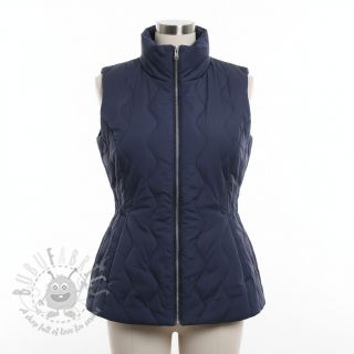 Prošivena tkanina ZIG ZAG navy