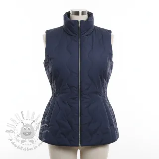 Prošivena tkanina ZIG ZAG navy