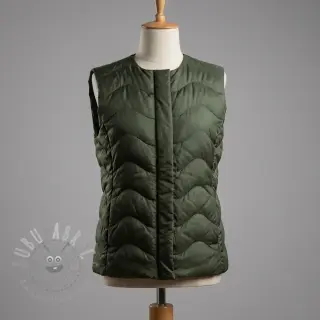 Prošivena tkanina ZIG ZAG army green