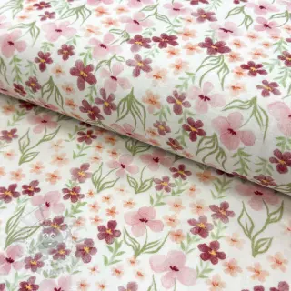 Tetra Tkanina/Muslin Flowers Sisi digital print