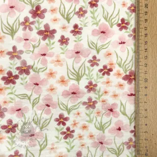Tetra Tkanina/Muslin Flowers Sisi digital print