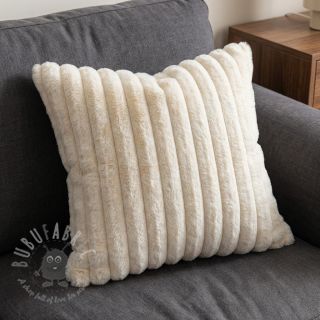 Umjetno krzno Stripes Luxe ecru