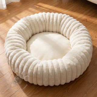 Umjetno krzno Stripes Luxe ecru