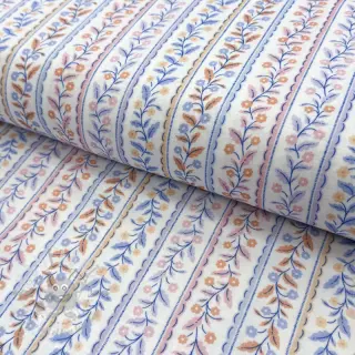 Tetra Tkanina/Muslin Leaves in stripes digital print ORGANIC