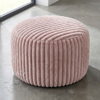 Umjetno krzno Stripes Luxe old rose