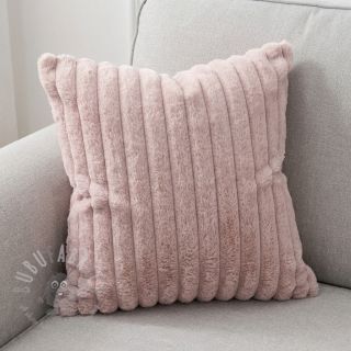 Umjetno krzno Stripes Luxe old rose