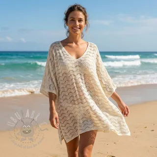 Pletenina jacquard LUREX ecru