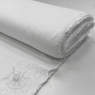 Tetra Tkanina/Muslin BORDER Helene white