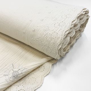 Tetra Tkanina/Muslin BORDER Helene natural