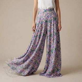 Viskoza SATIN Flowers Jamie digital print