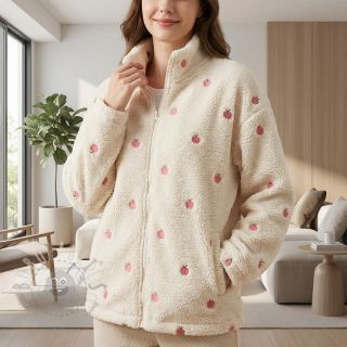 Tkanina za kapute TEDDY JACQUARD EMBROIDERY Patches