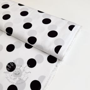 Viskoza RADIANCE Polka BIG dot white