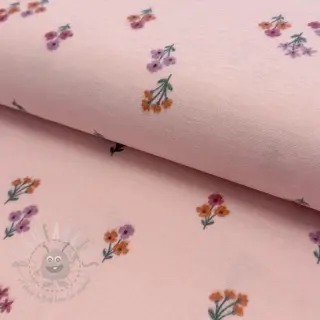 Pamuk FLANNEL Flowers light pink