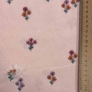 Pamuk FLANNEL Flowers light pink