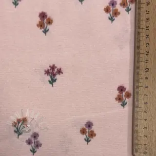 Pamuk FLANNEL Flowers light pink