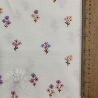 Pamuk FLANNEL Flowers white