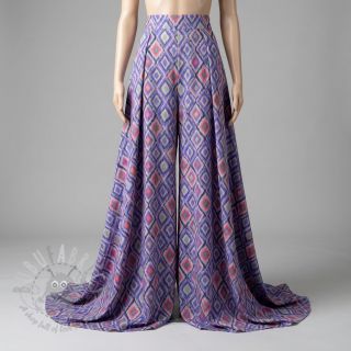 Viskoza RADIANCE Abstract purple digital print