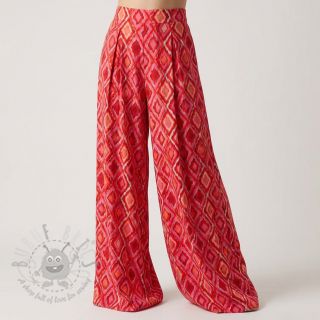 Viskoza RADIANCE Abstract red digital print