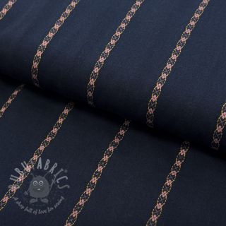 Pamuk JACQUARD DOBBY navy