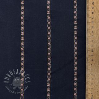 Pamuk JACQUARD DOBBY navy