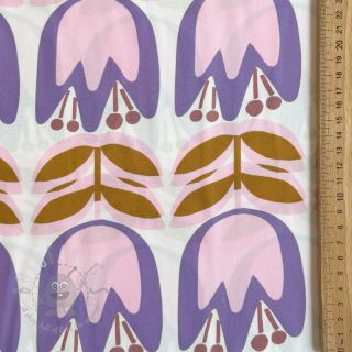 Viskoza ECOVERO Flowers Celia white