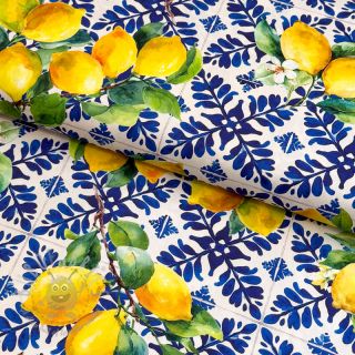 Pamuk VISCOSE Lemons digital print