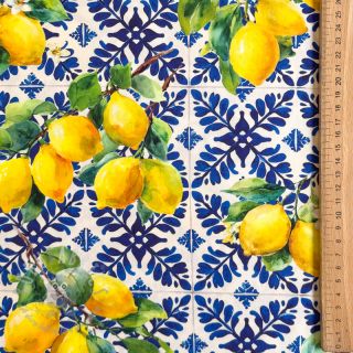 Pamuk VISCOSE Lemons digital print