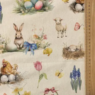 Dekorativna tkanina Easter Garden Joy digital print