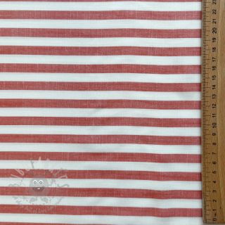 Viskoza YARN DYED Stripes SMALL orange