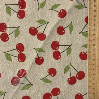 Dekorativna tkanina Linenlook premium Cherry Happy Joy