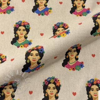 Dekorativna tkanina Linenlook premium Viva Flower Girl