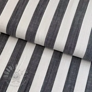 Viskoza YARN DYED Stripes BIG navy