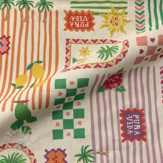 Dekorativna tkanina Linenlook Pura Vida Patch digital print