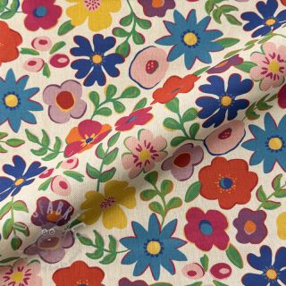 Dekorativna tkanina Linenlook Flower Fiesta Field digital print