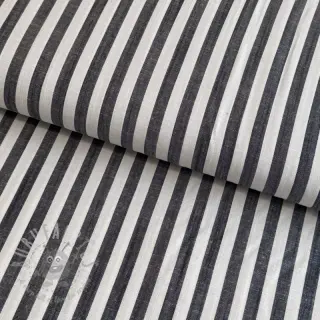 Viskoza YARN DYED Stripes SMALL navy