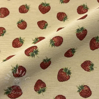 Dekorativna tkanina GOBELIN premium Strawberry Sweet Joy