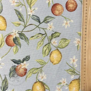 Dekorativna tkanina GOBELIN premium Citrus Orange Lemon