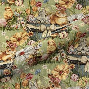 Dekorativna tkanina GOBELIN premium Playful Easter Scene