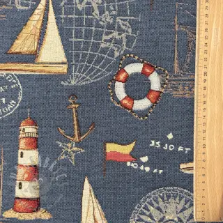 Dekorativna tkanina GOBELIN premium Coast Lighthouse Sea